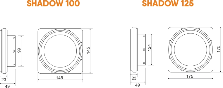 Теневой вентилятор - диффузор Technova SHADOW 100 с обратным клапаном, под натяжной потолок